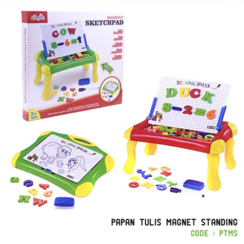 MAINAN ANAK PAPAN TULIS MAGNET STANDING MAGNETIC SKETCHPAD