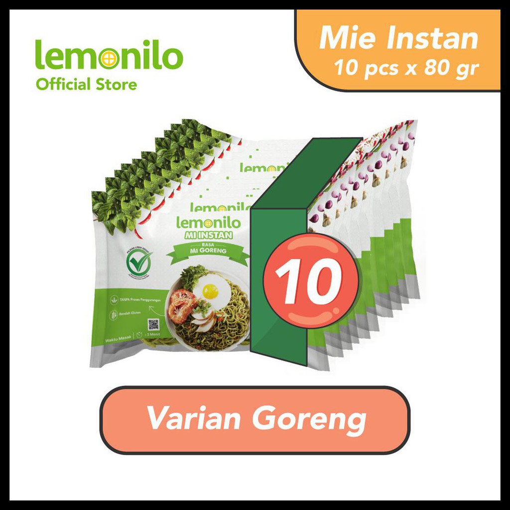 

THE BEST SELLER PAKET LEMONILO MIE INSTAN RASA MIE GORENG ISI 10 PCS