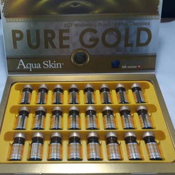 Aqua skin aqua pure gold  fine gold whitening  ecer original [KODE BARU 070]