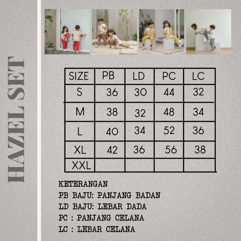 HAZEL SET - Promo 10.10 Family set Piayama set Baju tidur Daily wear Modis Kekinian Murah Unisex