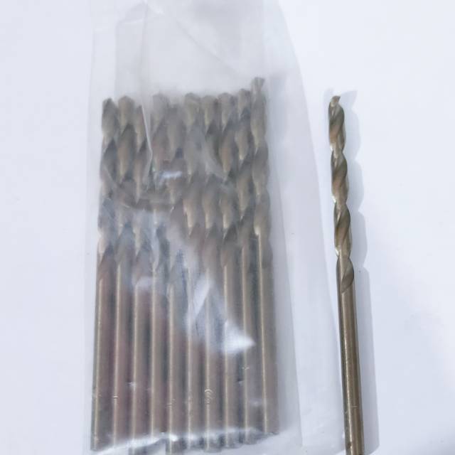 Mata bor baja besi stenles  3 mm