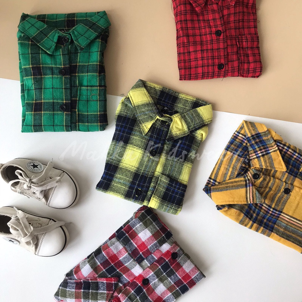 KEMEJA FLANEL ANAK UNISEX (1-4 TAHUN)