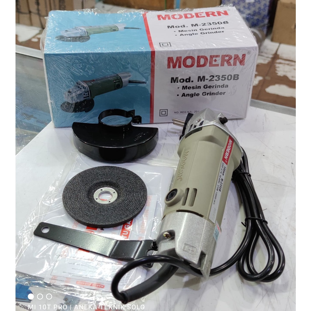 Jual Gerinda Modern M2350B Silver Grinder 4" M2350B Modern M-2350B ...