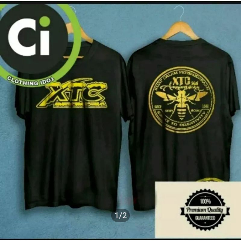 kaos xtc anniversary gold emas xt04