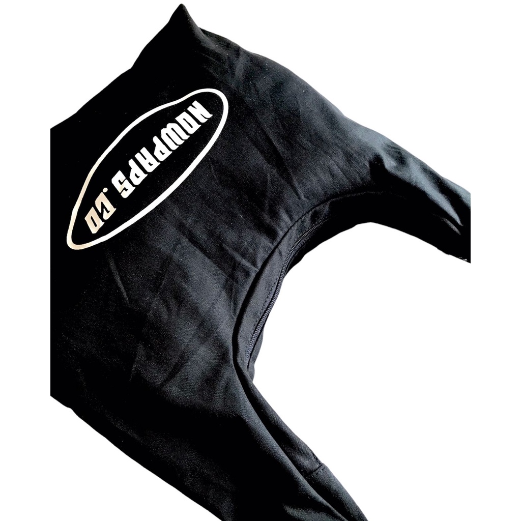 NOWPAPS.CO-TOTEBAG MATERIAL CANVAS SABLON ORIGINAL NOWPAPS CO BLACK.CARAMEL TAS TOTEBAG OUTFIT UNISEX