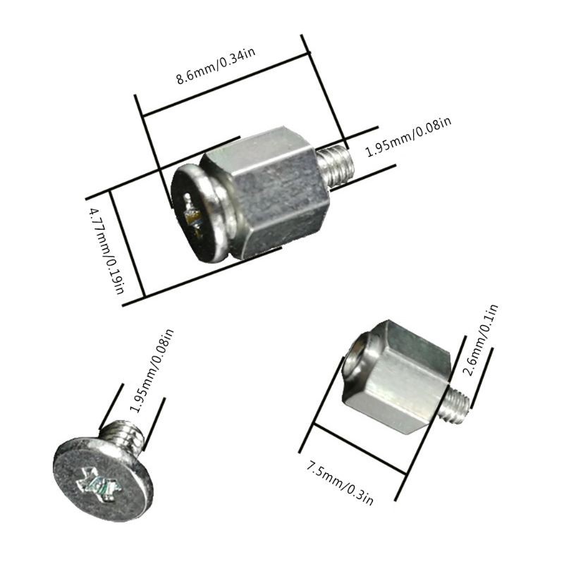 Baut SSD M.2 NVMe SSD M.2 NVMe mSATA Screw Sekrup Mur Spacer M2 Stainless Steel untuk Laptop/PC