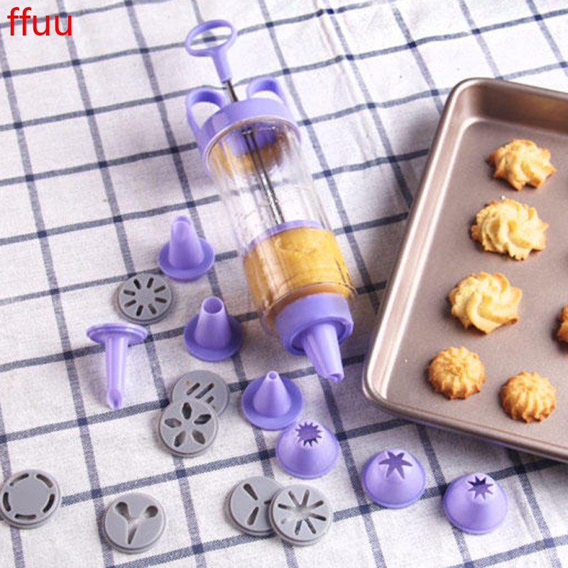 【Top】19pcs Set Alat Cetak Cetakan Bentuk Bunga Acak Untuk Membuat Krim Hiasan Kue / Cake Decoration Dan Biskuit cetakan kue kering-3