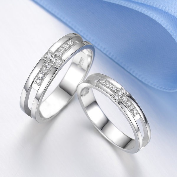 Cincin Pria Cincin Silver 925 Cincin Perak Murni Cincin Silver Polos Cincin Ukir Nama Couple RJ147 C