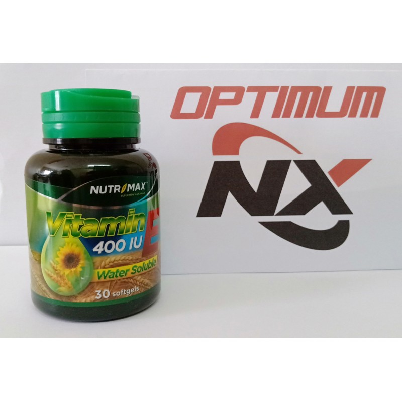 NUTRIMAX VITAMIN E 400 IU WATER SOLUBLE ISI 30 SOFTGEL NUTRISI KULIT