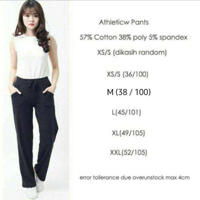 Celana Training Olahraga Senam Lari, Sepeda Jogger Pants by Athletic Works