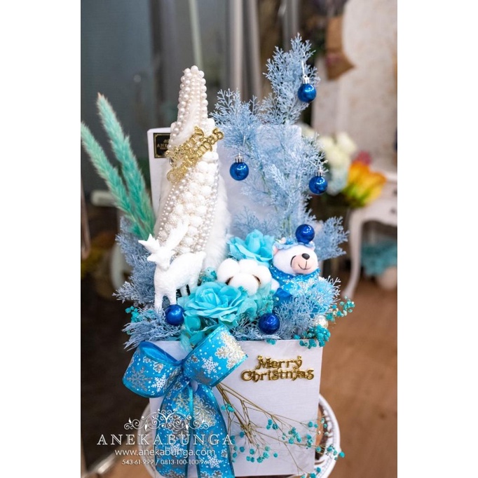 

KADO BUNGA NATAL TAHUN BARU WHITE CHRISTMAS TREE NEW YEAR FLOWER GIFT DGFXG6563