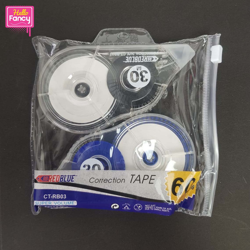 

Correction Tape Set 60m Candy / CORTAPE | Pita Koreksi | Tipex Roll Tip-Ex CC-505-60M