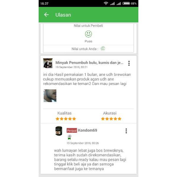 Minyak Penumbuh Bulu, Kumis dan Jenggot