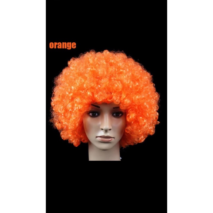 Wig rambut kribo pria / wanita wig pesta wig Halloween