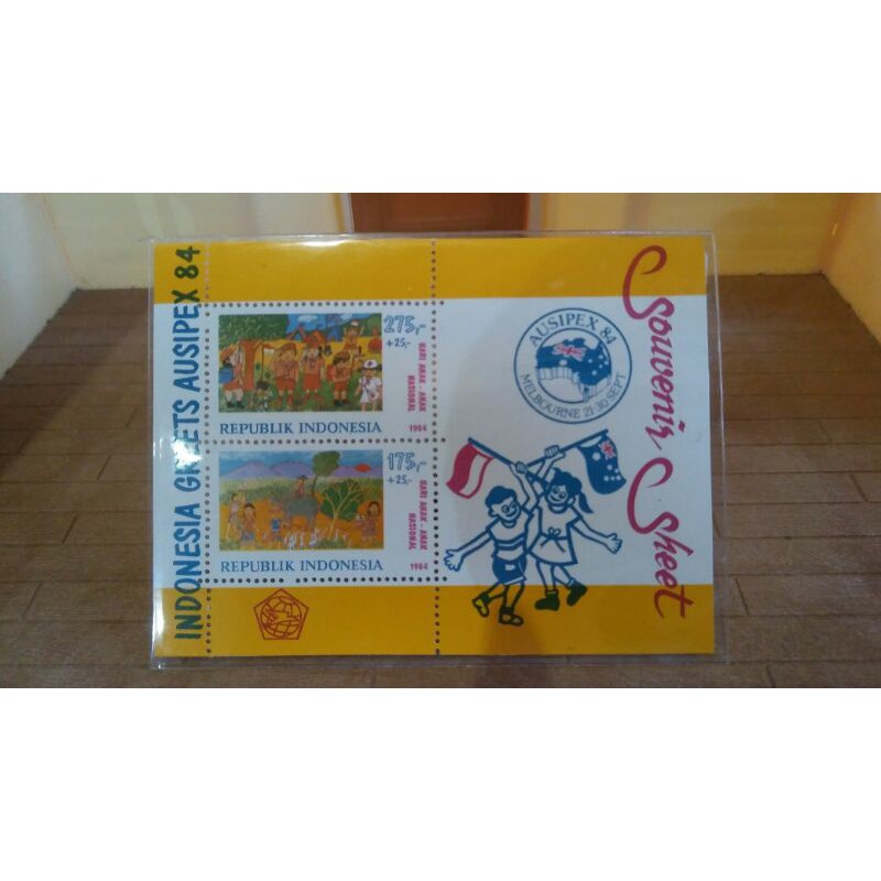 Prangko Indonesia 1984. Souvenir Sheet AUSIPEX 1984 Unused. #SS65