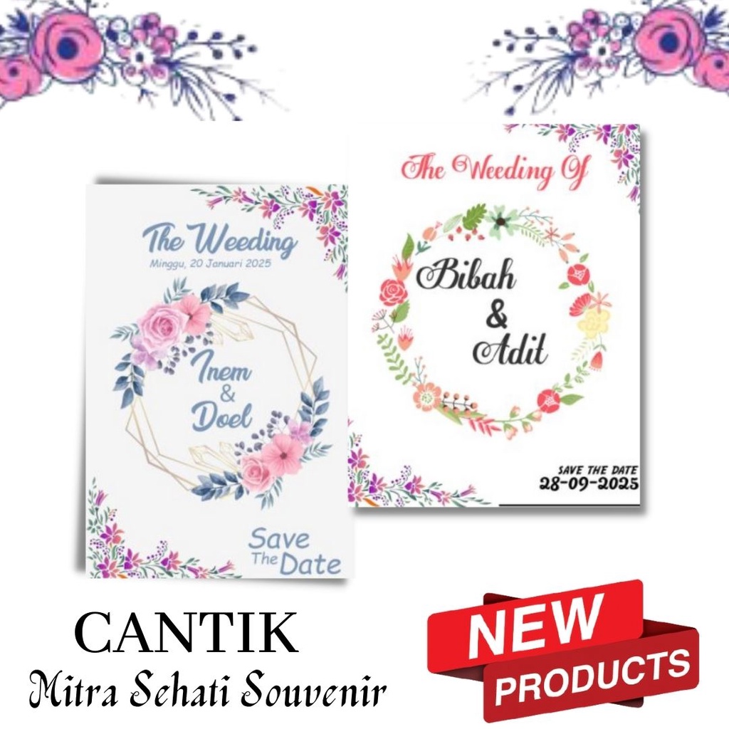BEST SELLER Kartu Undangan Pernikahan Foto Digital