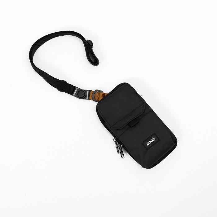 tas wanita Hanging Walet Pria Wanita Rckls Tas HP dompet Kartu Waterproof Tactic - Hitam terbaru sel