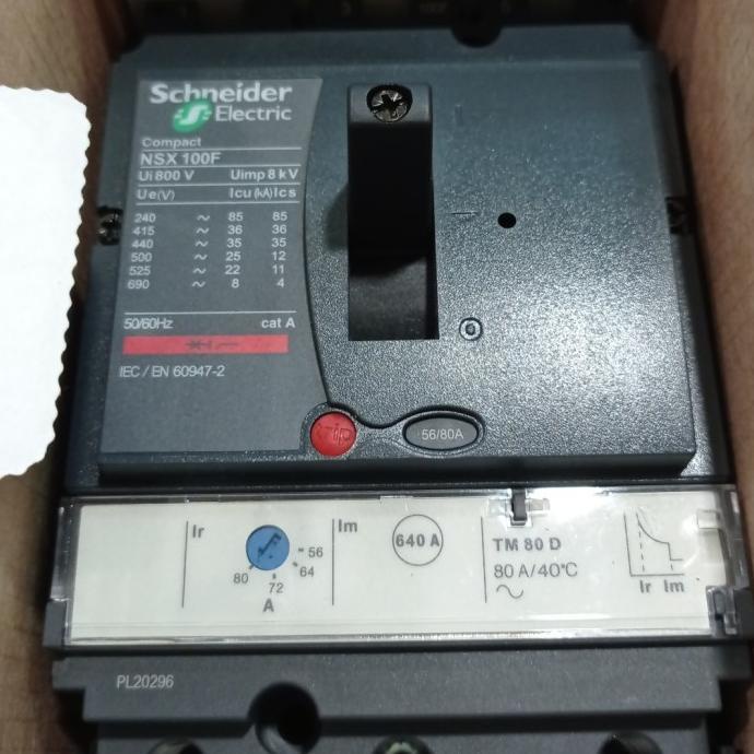 mccb schneider NSX100F nsx 100f nsx100 3p 100a 80a 63a 50a ada stock