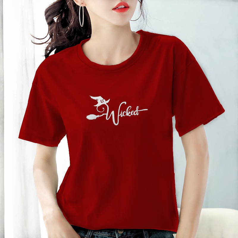 Kaos wanita dewasa Wicked / Baju wanita dewasa cotton combed 30's