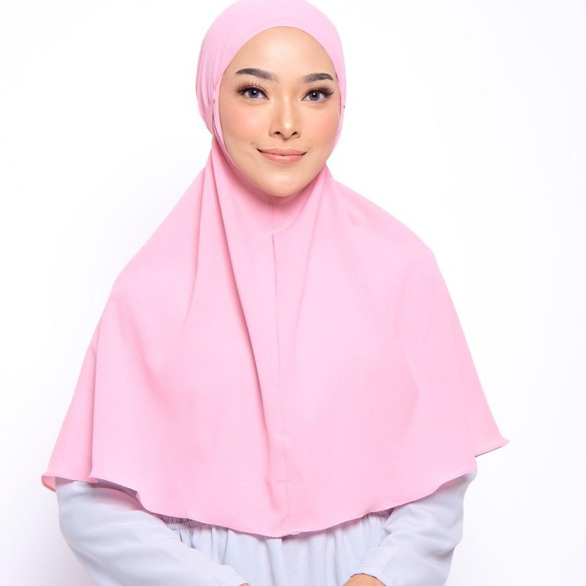 Dijamin Miring harga.. ZM Zaskia Mecca - Izy Dusty Pink Hijab Kerudung Bergo