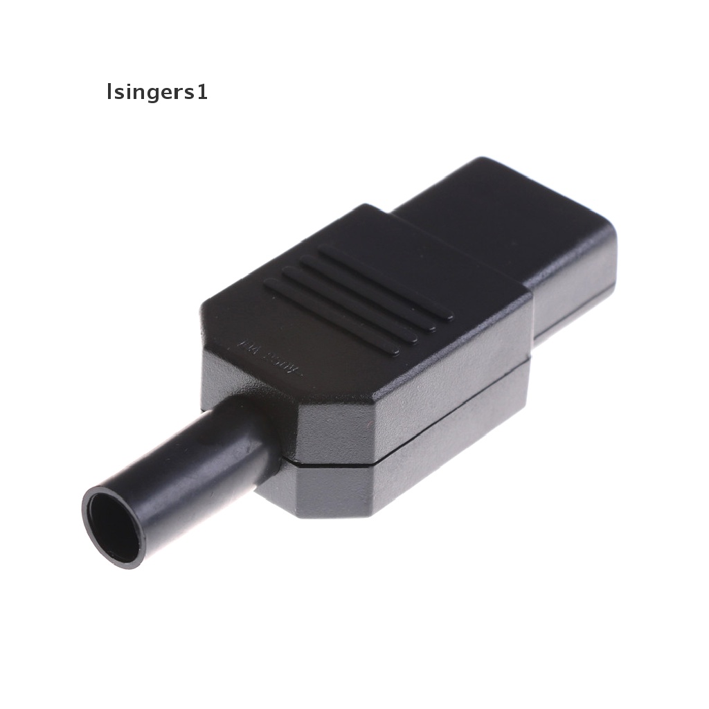 (lsingers1) Soket Konektor Power Female 3-pin 10A / 250V IEC 320 C13 Warna Hitam