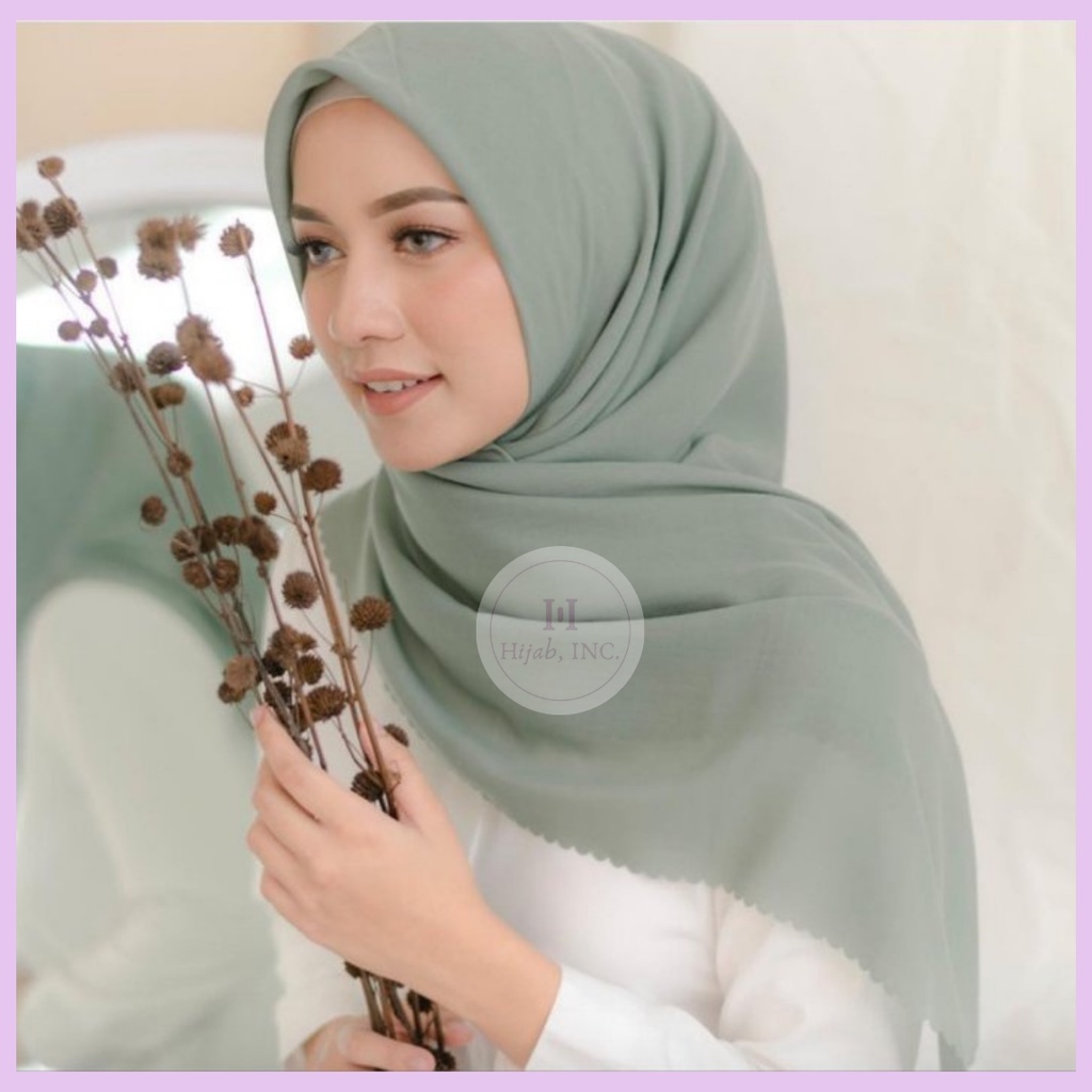 Hijab Paris Premium Segi Empat Voal Polos Hijab Polos Voal Segi Empat Paris Premium Sekolah Jilbab P