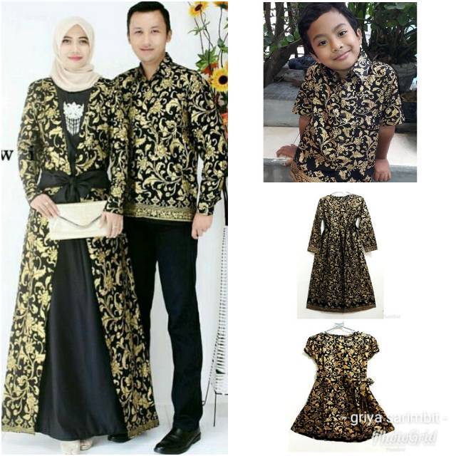 60 Model Baju Batik Mama Papa Dan Anak Terbaik