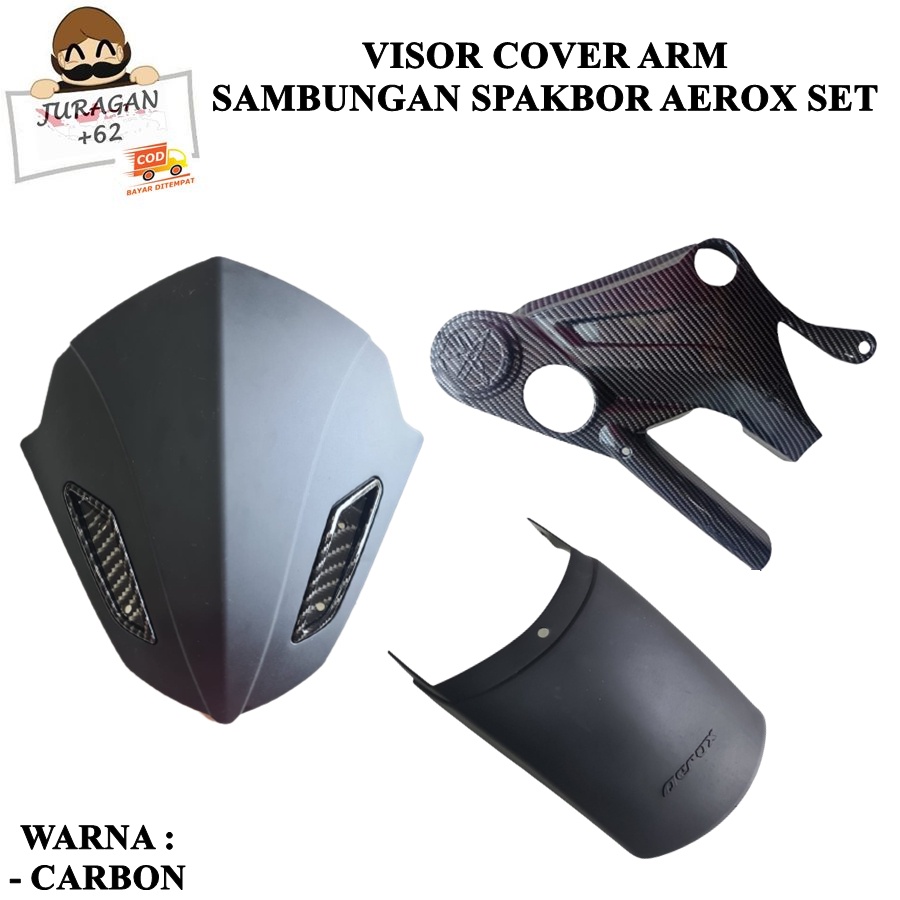 VISOR COVER TUTUP SWINGARM SWING ARM SAMBUNGAN SPAKBOR AEROX SET