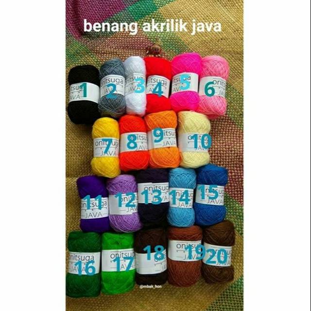 BENANG Pompom / BENANG rajut akrilik java