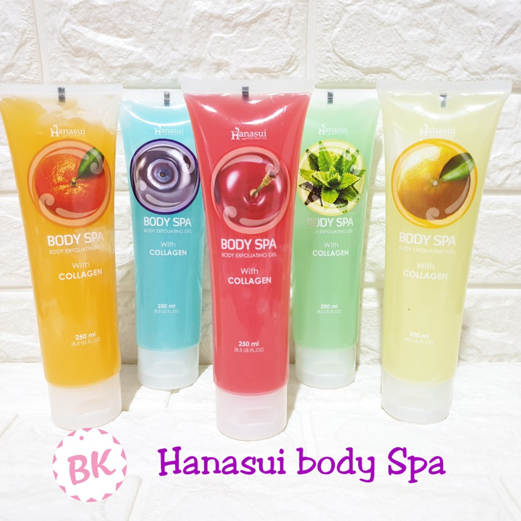 Hanasui Body Exfoliating Gel Original Hanasui Body Spa Gel BPOM