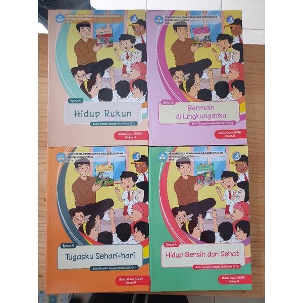 Paket Buku Guru Tema 1-8 SD Kelas 2 Kemendikbud