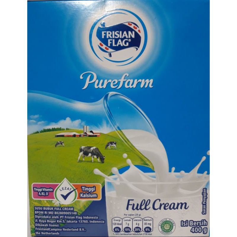 

FRISIAN FLAG FULL CREAM 400 G
