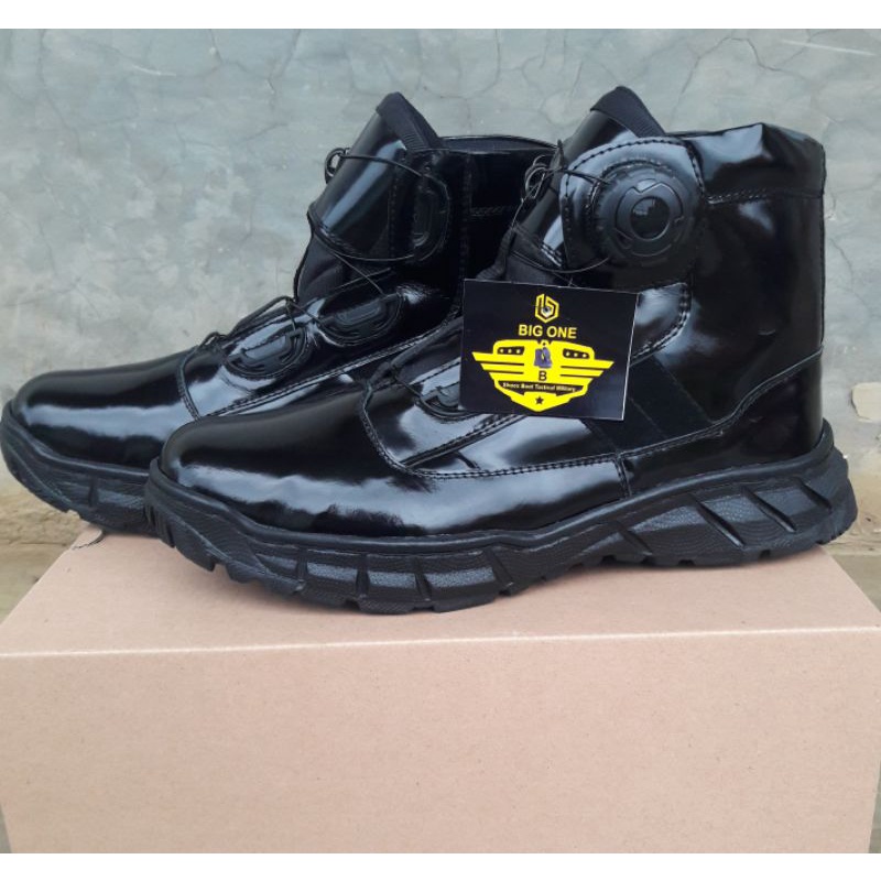 Sepatu Pdl Polri Tali Putar Pendek