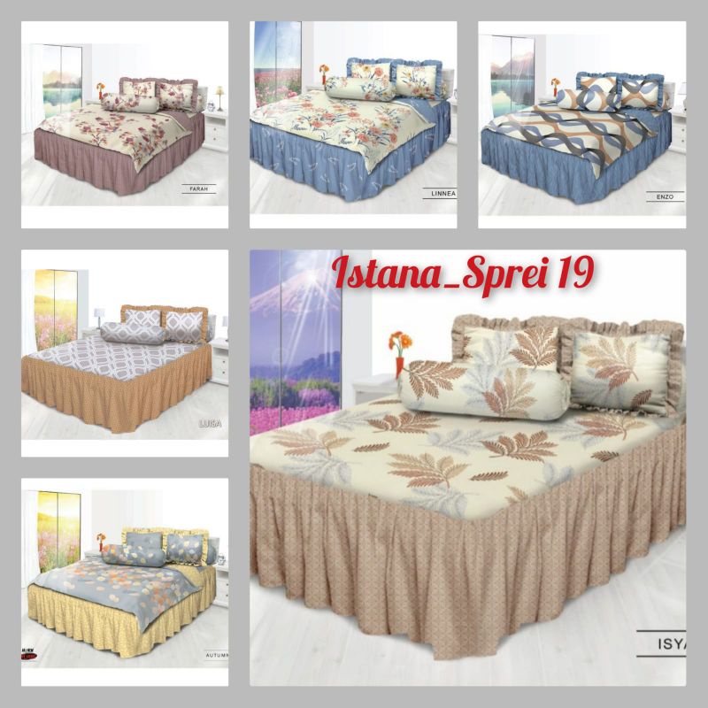 Sprei all new my love rumbai ukuran 180x200 T30 motif minimalis bunga