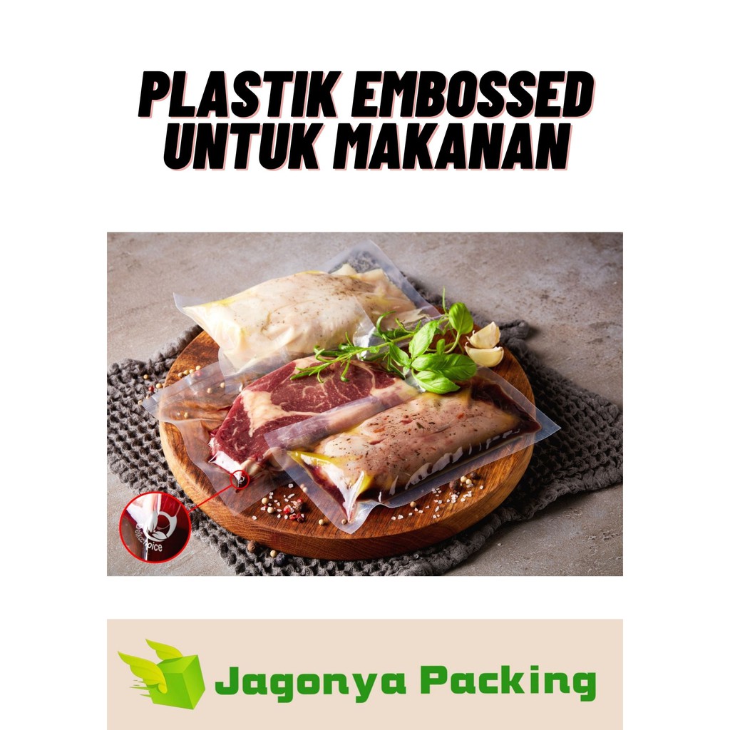 PLASTIK VACUUM SEALER - VACUM BAG EMBOSSED - DELKOCHOICE