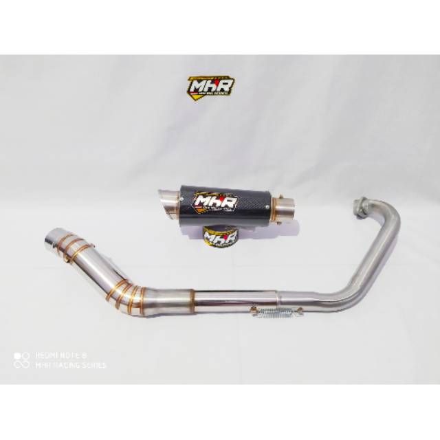 Knalpot MHR RACING carbon R15,CBR,FU,CB150R,Sonic,MX,GSX,BYSON,DLL
