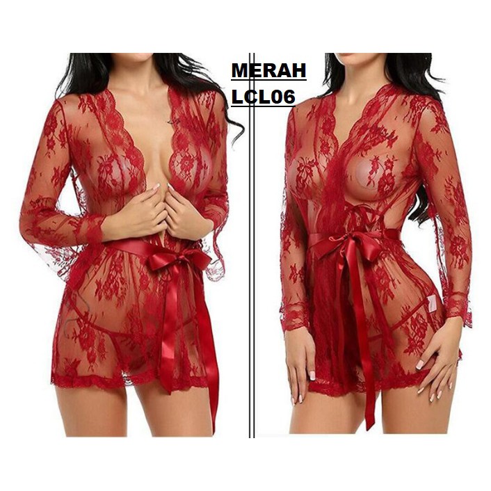 Baju Tidur Lingerie Babydoll Transparan LCL