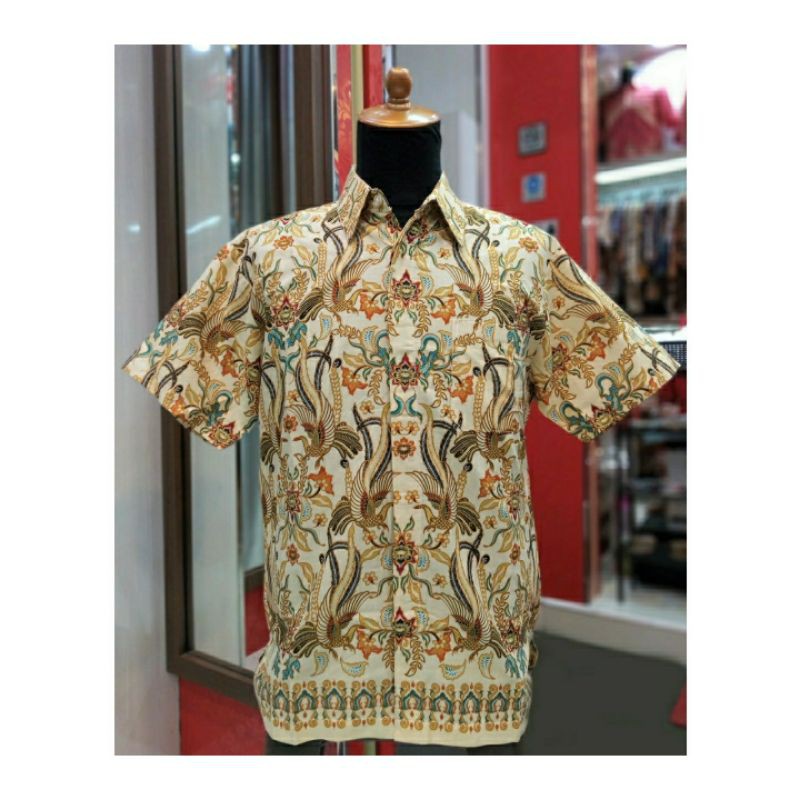 Kemeja Batik Lengan Pendek Motif Murai Widoro - Pangestu Batik
