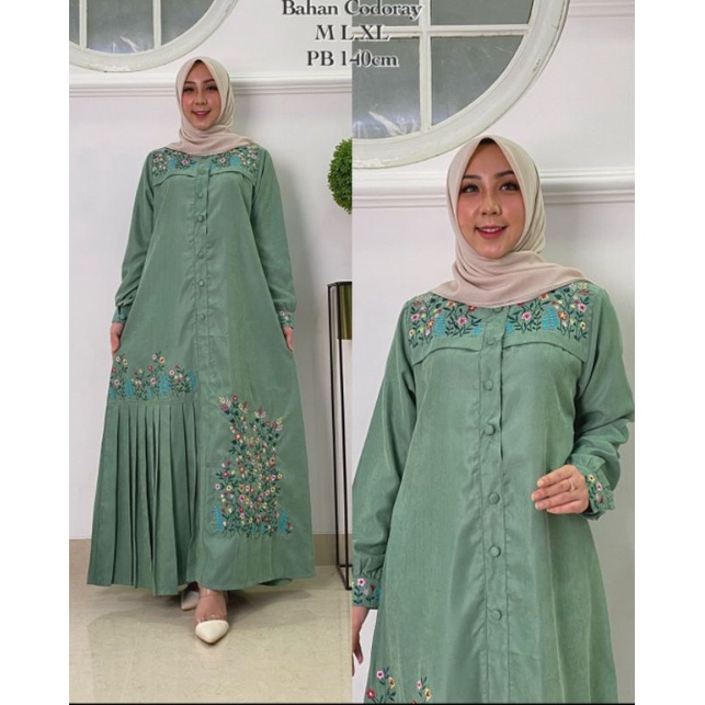 zilmeera_store2//gamis Naysilla//gamis codoray bordir