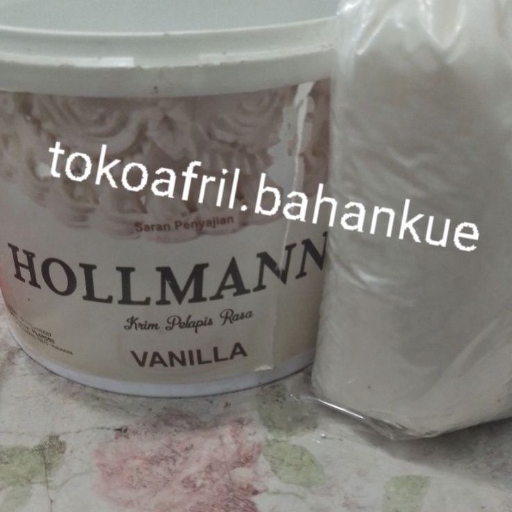 

hollmann buttercream 250g krim pelapis rasa vanilla holman whipcream