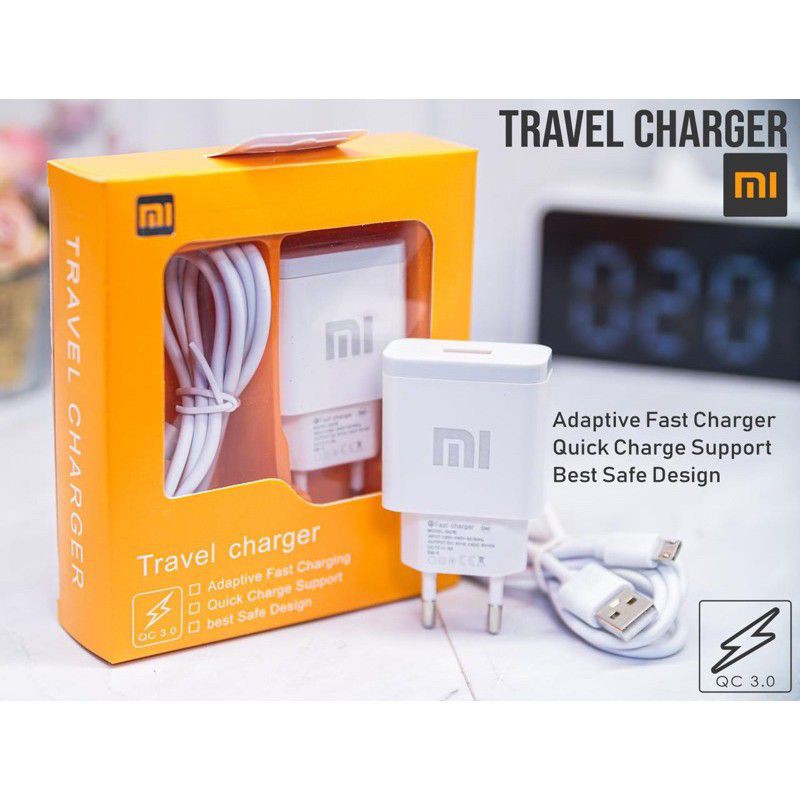 travel charger Xiaomi MI6T quick 3A micro &amp; tipe C original 100%