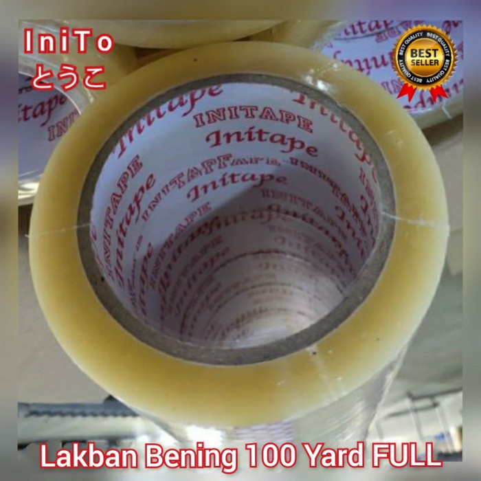 

perekat-pengikat- lakban bening 100 yard full 45mm tape selotip solasi isolasi solatip -pengikat-