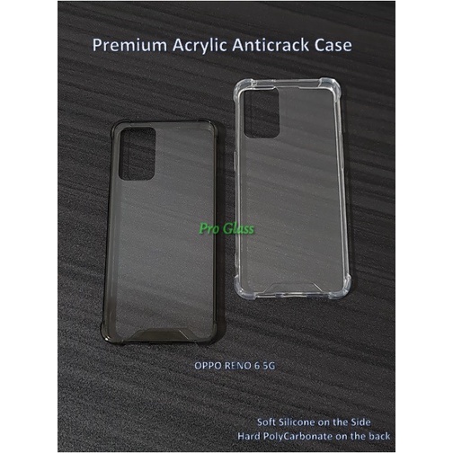 OPPO RENO 6 5G Anticrack / Anti Crack / ACRYLIC Case Premium