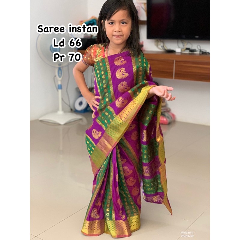 SAREE / SARI INSTAN ANAK INDIA