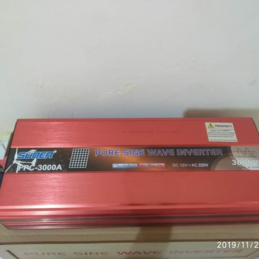 Power Inverter Pure Sine Wave 3000 Watt 12V Suoer FPC-3000A