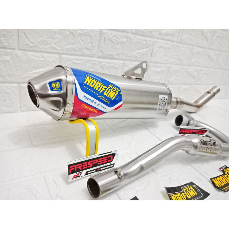 Knalpot Norifumi Kompetisi Rocket 4 Pnp CRF KLX WR155 & DTRACKER