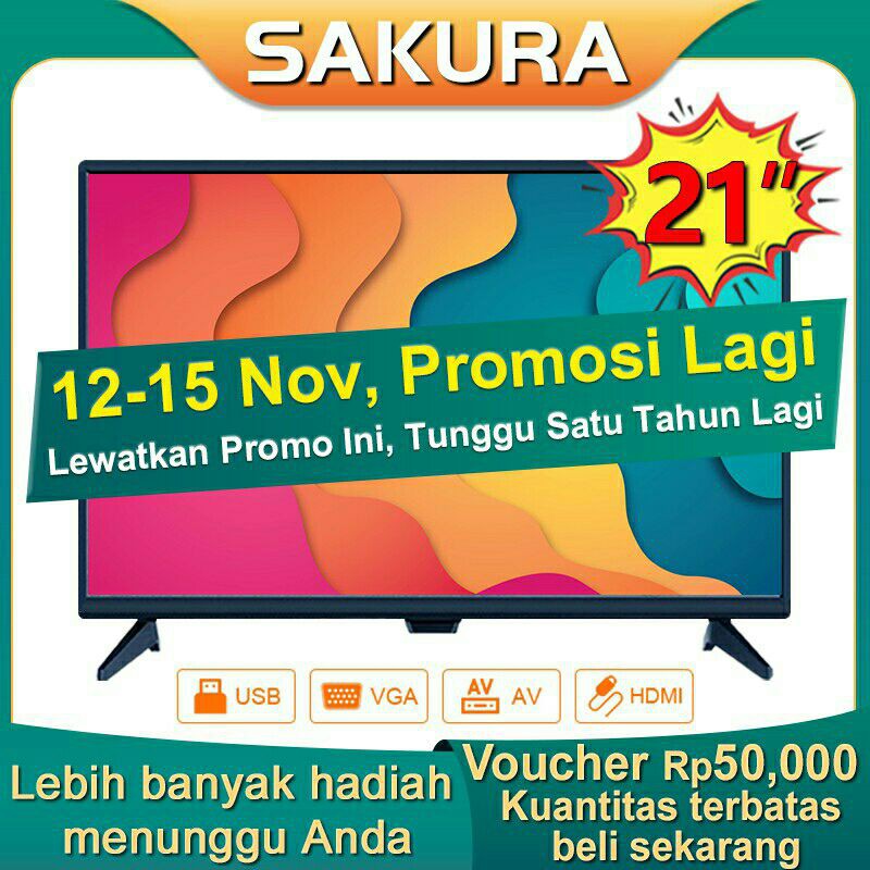 TV led sakura 21 inch Resolusi HD