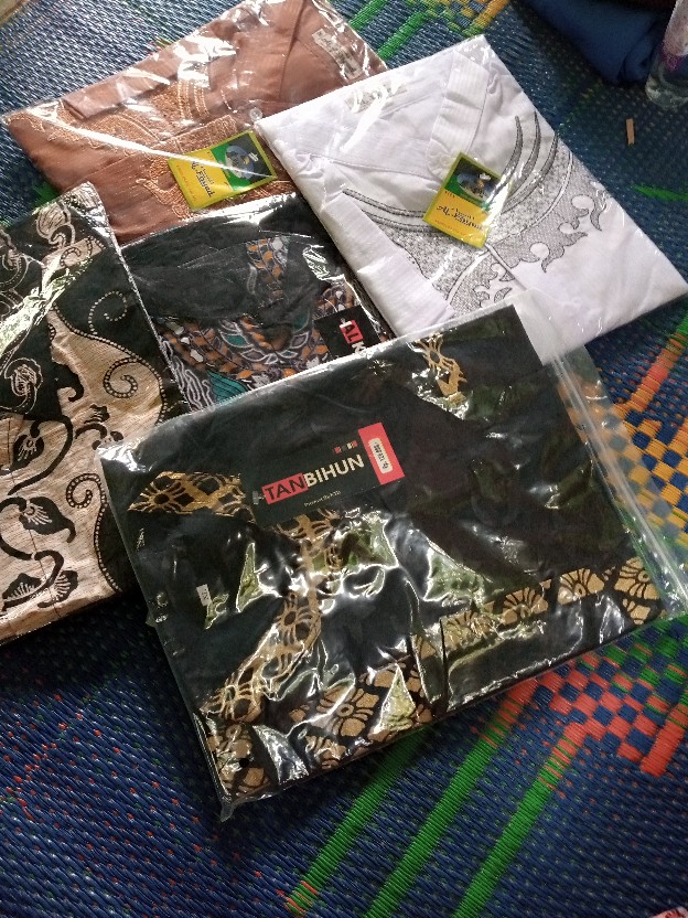 Batik Gamis Manggar Mas Pakaian Perempuan Baju Seragam Alkhalis