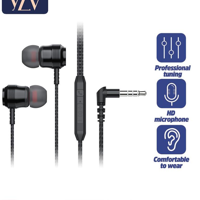 [Art. 1733] YLV Headset Earphone Gaming Wire Control with Type L Jack Extra Bass