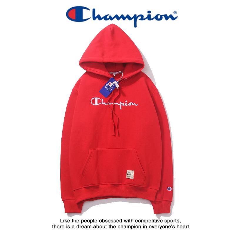 Original Champion  Sweater Kaos  Hoodie Model Longgar Motif 